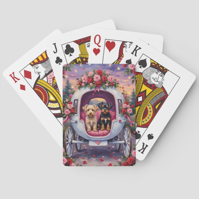 Baralho Affenpinscher Dog Valentine's Day (Verso)