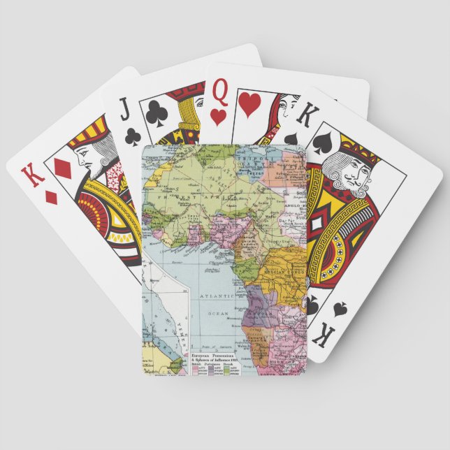 BARALHO ÁFRICA DIVIDIDA, 1914 (Verso)