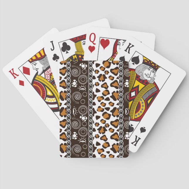 Baralho African print with cheetah skin pattern (Verso)