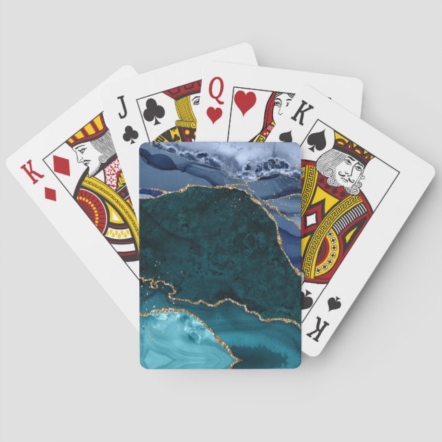 Baralho Ágata Lux Pavão & Ouro (Verso)