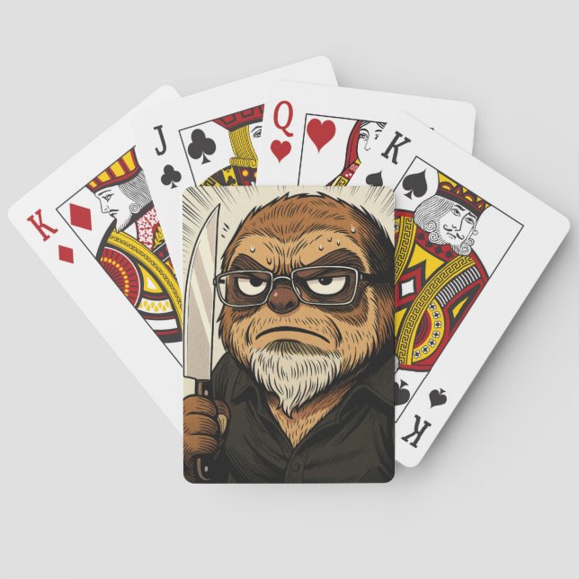 Baralho Agitated Sloth 52 Blocks Phil Elmore Playing Cards (Verso)