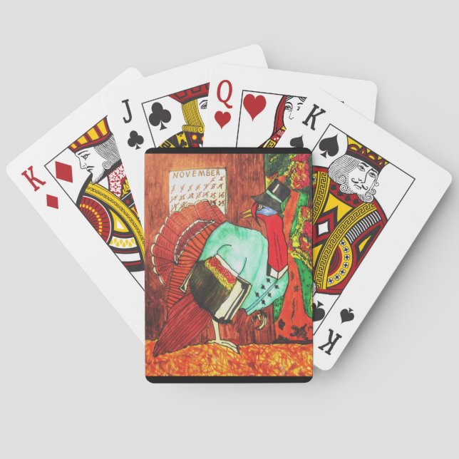 Baralho AGRADECENDO à PIADA TURQUIA jogar cartas (Verso)