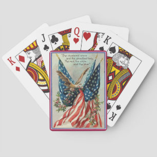 Baralho Águia e Bandeira Americana Patriótica