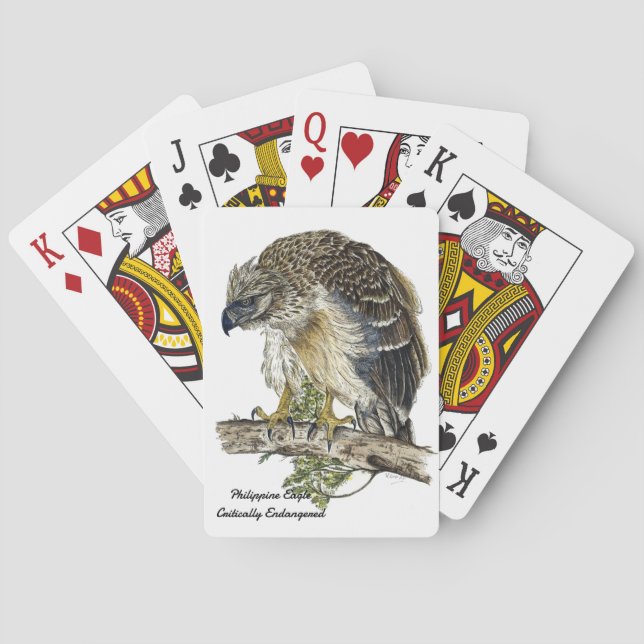 Baralho Águia Pintada Pintada à Mão (Verso)