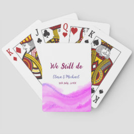 Baralho Ainda fazemos brilho púrpura da cor da água rosa