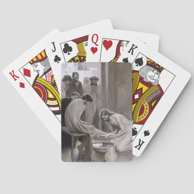 Baralho Albert Edelsense - Jesus Lavando Pés Discípulos (Verso)