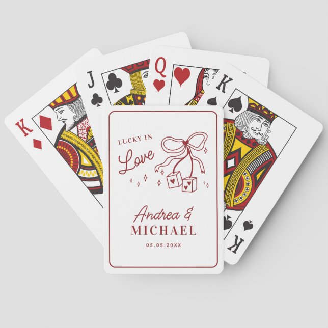 Baralho Álbum de Casamento Lucky in Love Vegas Desenhado à (Verso)