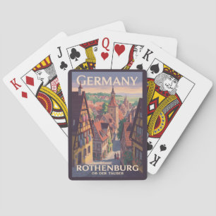 Baralho Alemanha Rothenburg ob der Tauber Ilustração Arte