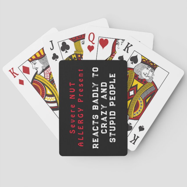 Baralho Alergia Grave Presente - Reage Mal (Verso)