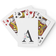 ALFABETES FLORAIS AZUIS SUAVES LETRA A