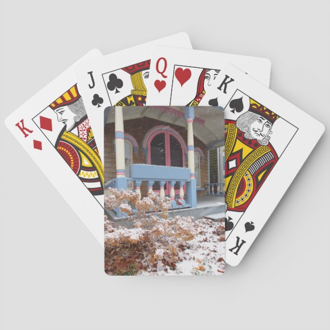 Baralho Algodão Vitoriano em Neve - Vinha de Martha (Verso)