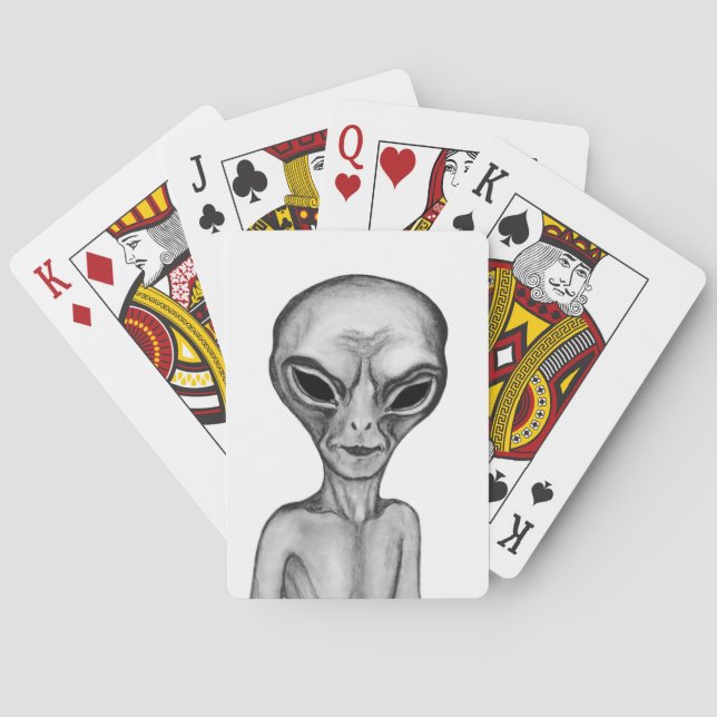Baralho Alienígena cinza (Verso)