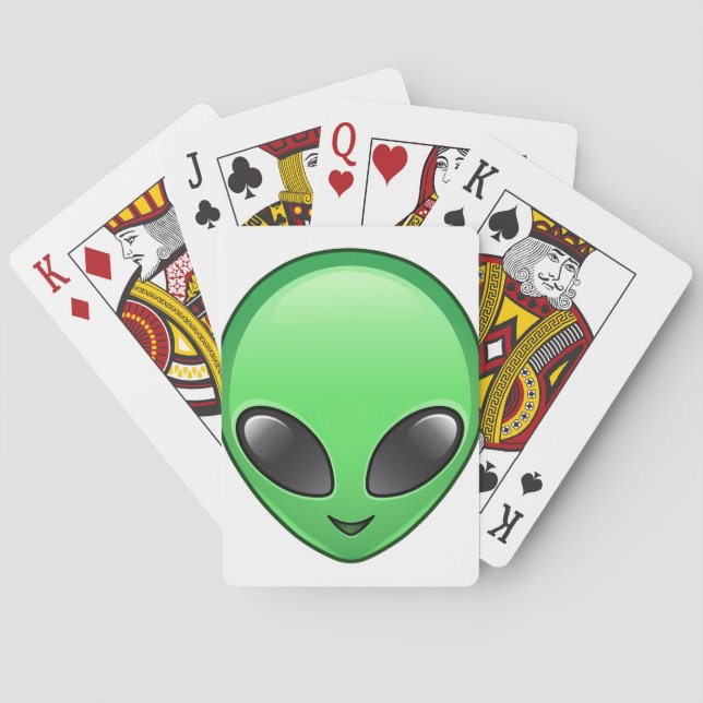 Baralho alienígena emoji (Verso)