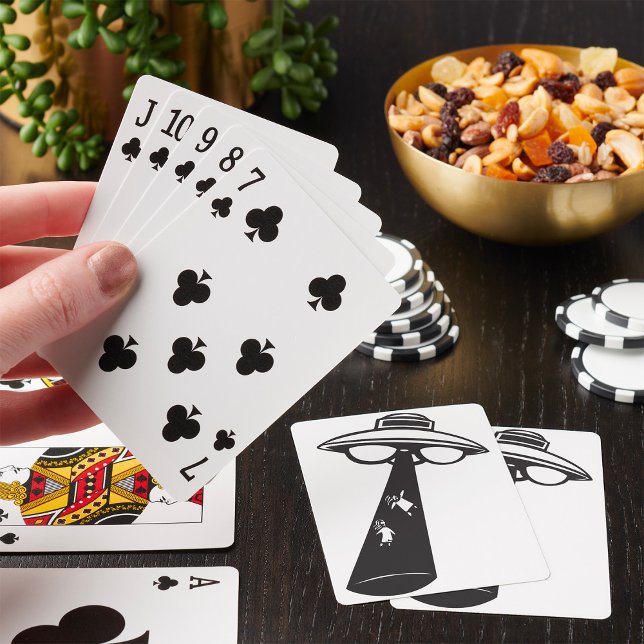 Baralho Alienígena Gráfica de Rapto de OVNI Retroativa Sci (Criador carregado)