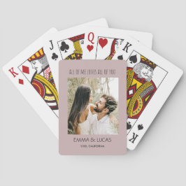 Baralho All of Me Loves All of You Custom Photo Collage