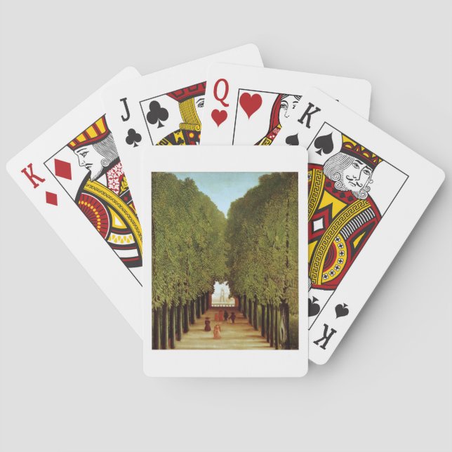 Baralho Alleyway in the Park of Santo-Cloud, 1908 (petróle (Verso)