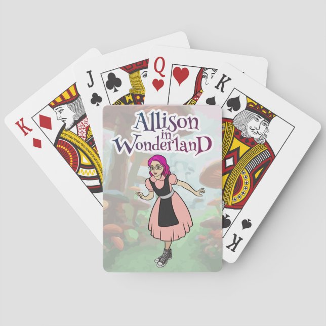 Baralho Allison em Wonderland Playing Cards (Verso)