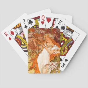 Baralho Alphonse Mucha Art Nouveau Primavera