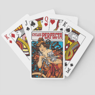 Baralho Alphonse Mucha - Cycles Perfecta Arte Novo Retrô