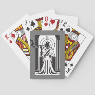Baralho Alta Sacerdotisa do Tarot Fumando Maconha do Ocult