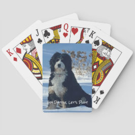 Baralho Amante de Doodle Dog Decoração Divertida para Casa