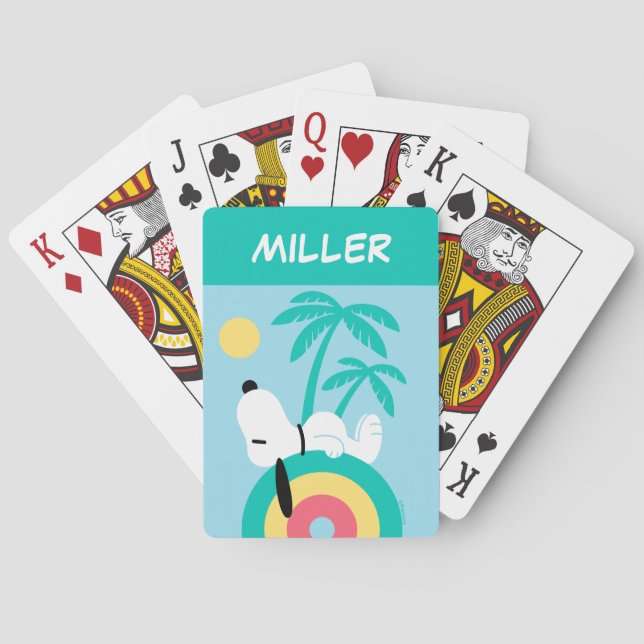 Baralho Amendoins | Snoopy Deco Sonha Jogando Cartões (Verso)