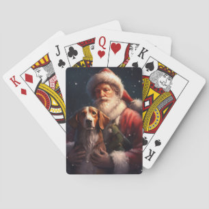 Baralho American English Foxhound Santa Claus Natal