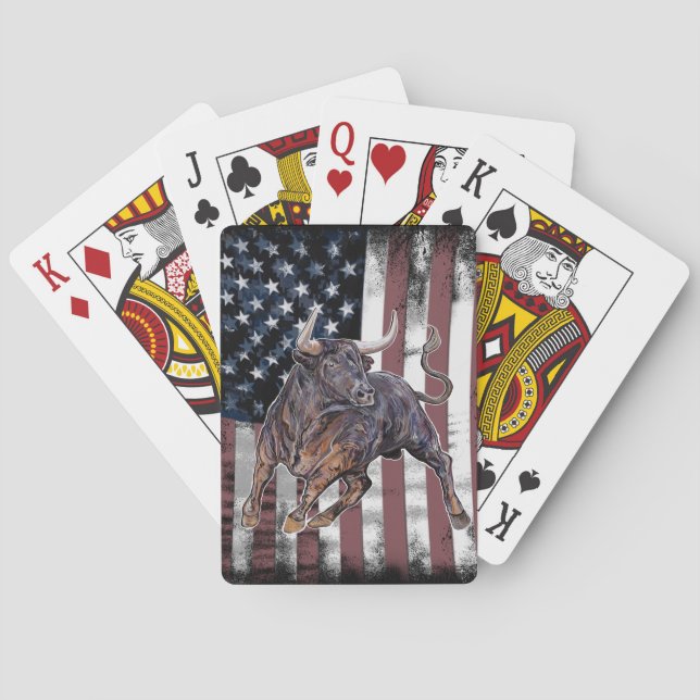 Baralho American Flag Bull (Verso)