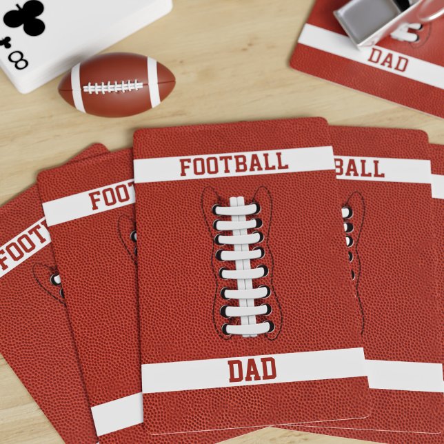 Baralho American Football Game Night DAD Monogrammed (Hup! If you're looking for a gift for your Football Dad, treat him to a pack of playing cards! )