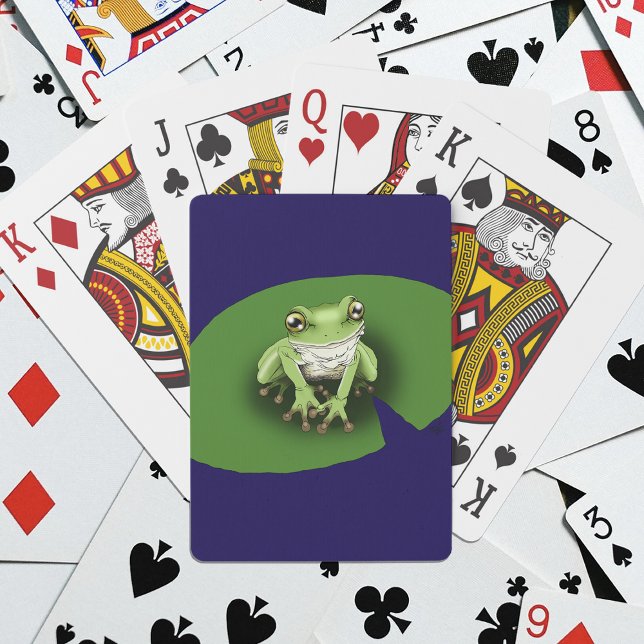 Baralho American Green Tree Frog Lily Pad (Criador carregado)