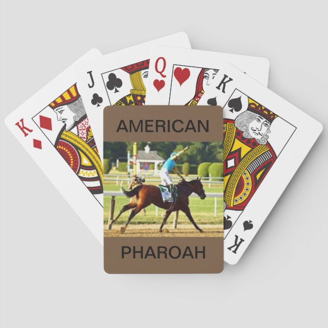 Baralho Americano Pharoah em uma plataforma de cartões de (Verso)