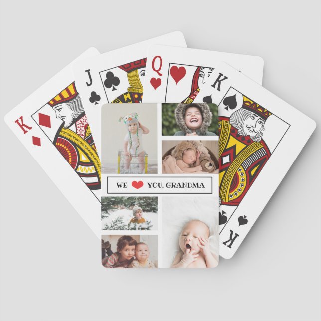 Baralho Amo-Te, Vovó Colagem Fotográfica (Verso)