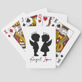 Baralho Amor de Anjo – Design Fofo de Casal de Anjos