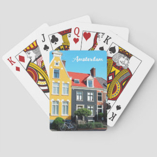 Baralho Amsterdã Holanda Casas Lembrança de viagem