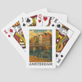 Baralho Amsterdã Vintage – Design de Viagens Retrô