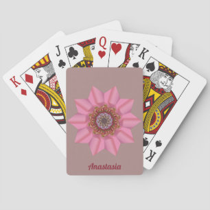 Baralho ~ ANASTÁSIA ~ 3D Design Pink Star ~ Original
