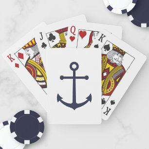 Baralho Âncora Azul Marinho Náutica