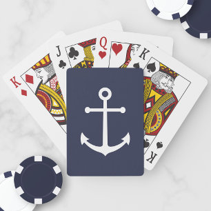 Baralho Âncora Azul Marinho Náutico
