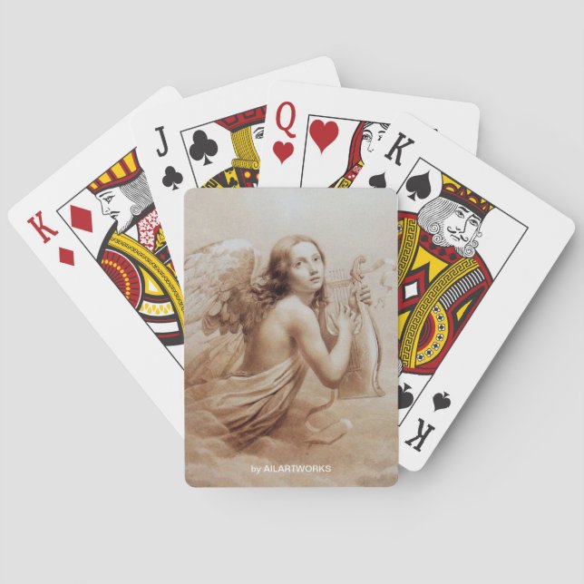 BARALHO ANGEL JOGANDO LYRA SOBRE A SÉRIE NUVA (Verso)