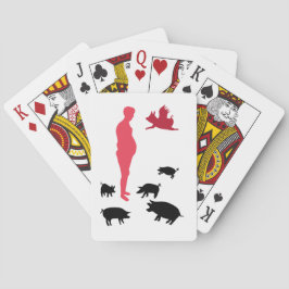 Baralho Angel Pgs Feliz Refeição Vegetera Jogando Cartões