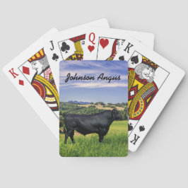 Baralho Ângus preto personalizado