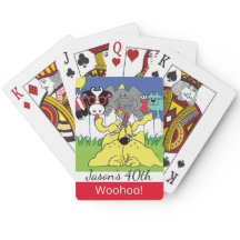 Animais de festa Cartões de Brincadeira