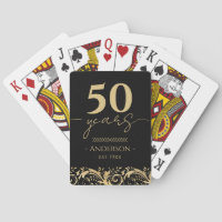 Aniversário de 50 anos de Casamento Dourado Preto