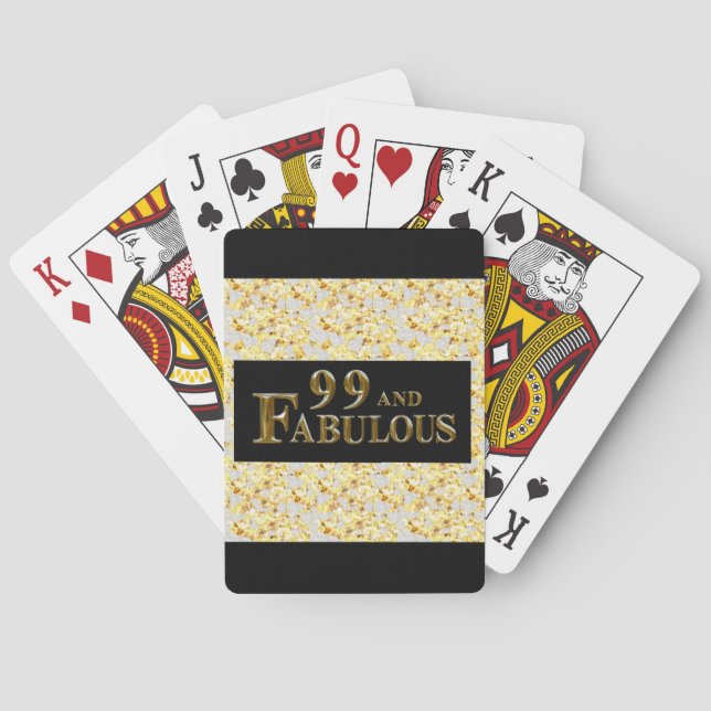 Baralho Aniversário de 99 anos (Verso)
