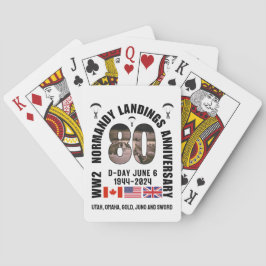 Baralho Aniversário do 80 NORMANDY LANDINGS WW2