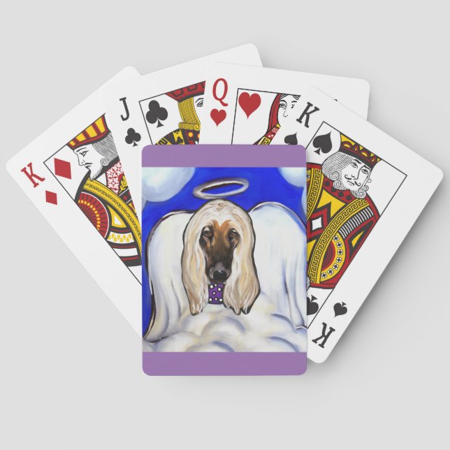 Baralho Anjo Afghan Hound (Verso)