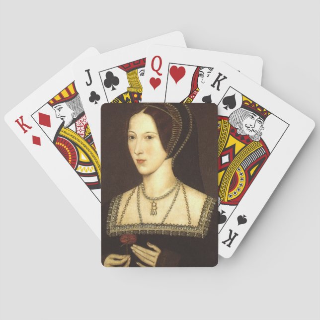 Baralho Anne Boleyn Jogando Cartões (Verso)