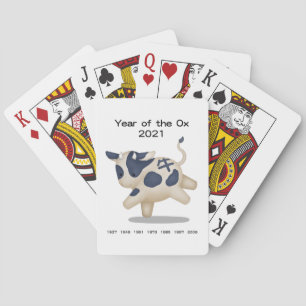 Baralho Ano do Ox Cute Zodiac Animal 2021