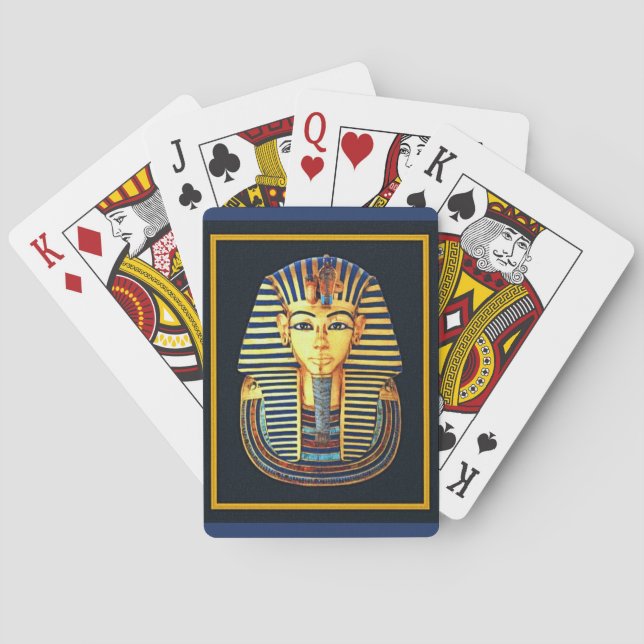 Baralho Antigo Faraó Egípcio Tutankhamun (Verso)