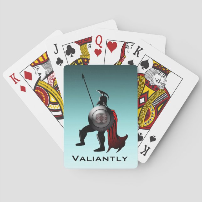 Baralho Antigo guerreiro espartano (Verso)